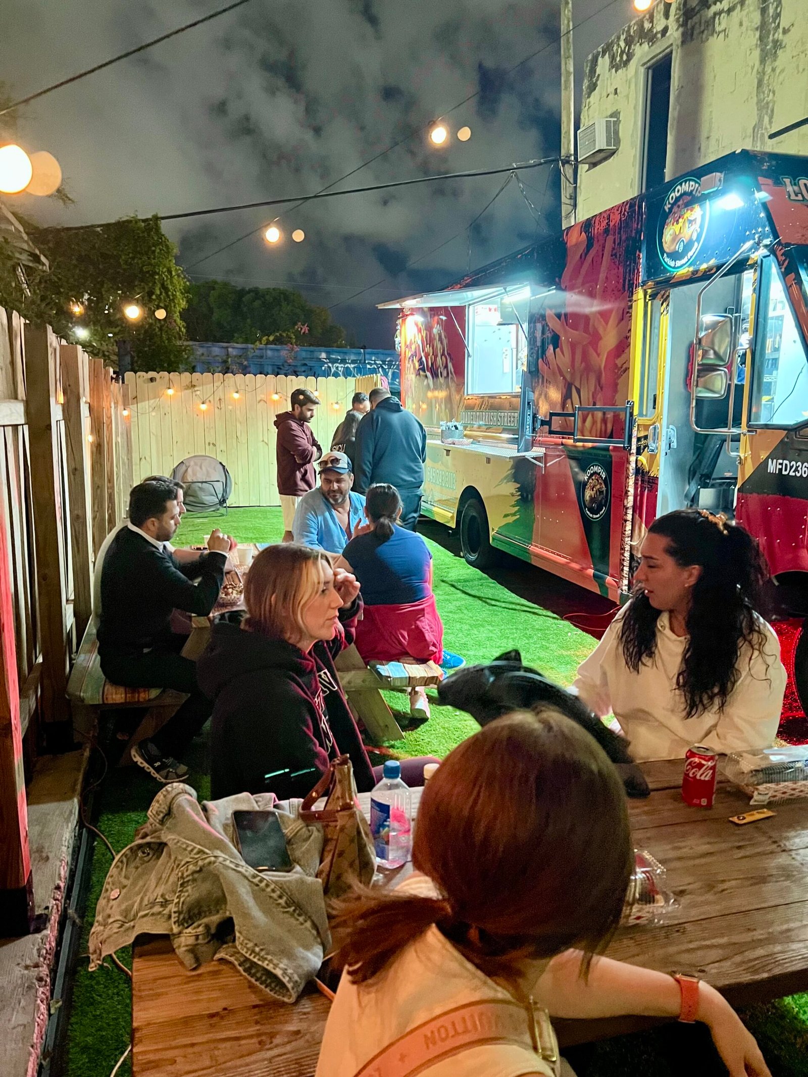 Relaxed outdoor seating with real Istanbul-style street food.